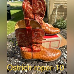 Ostrich Roper boots